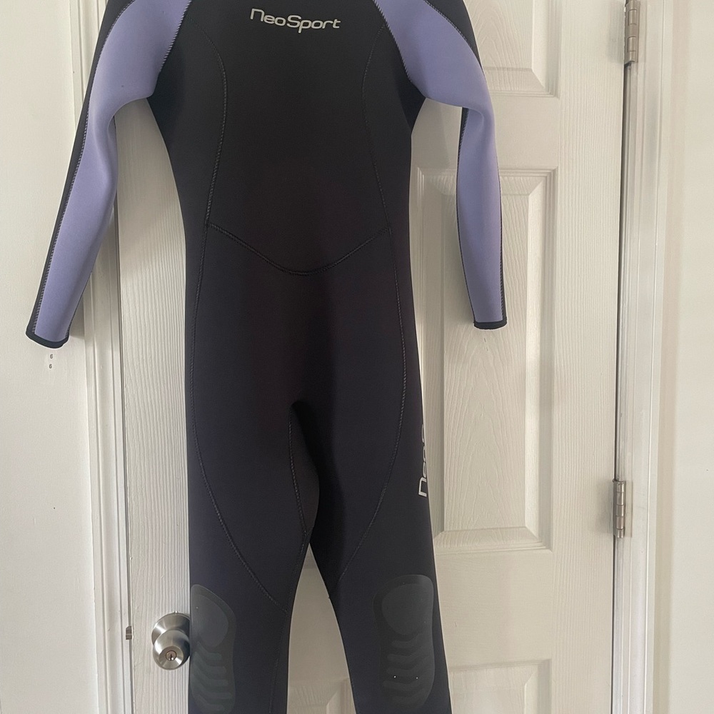 Women's Black and Purple Wetsuit
